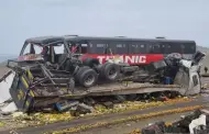 ncash: Lamentable! Trgico accidente entre mnibus y triler deja 2 muertos y ms de 20 heridos