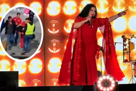 Eva Aylln: Mujer cay de andamio minutos antes del concierto en estadio San Mar