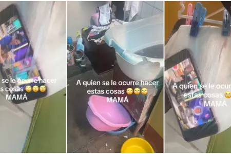 Ingeniosa estrategia para ver "El gran chef famosos" mientras lava la ropa