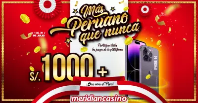Promoción de Meridian Casino "MÁS PERUANO QUE NUNCA"
