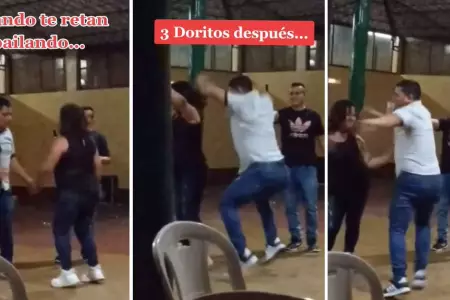 Hombre es retado a bailar el 'Siqui Siqui'.