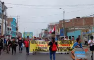 ncash: Organizaciones sociales marchan contra el gobierno de Dina Boluarte