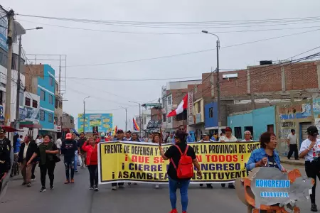 Organizaciones sociales marchan contra el gobierno de Dina Boluarte
