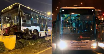 Despiste y choque de Metropolitano deja 8 heridos en Independencia