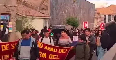 Protestas en Cusco.