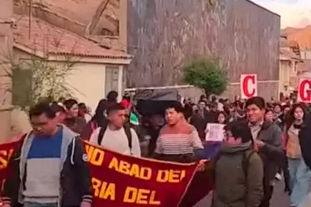 Protestas en Cusco.
