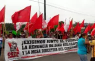 Iquitos: miembros de la CGTP y FPL participaron de las manifestaciones en el marco de la 'Toma de Lima'