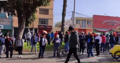Gremios de Tacna protestaron de forma pacfica contra Boluarte.