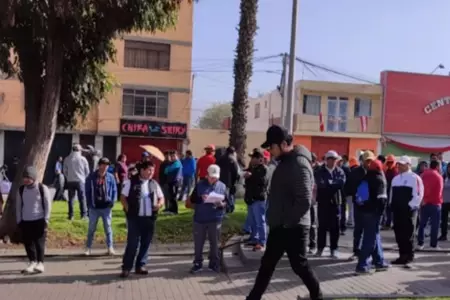 Gremios de Tacna protestaron de forma pacífica contra Boluarte.