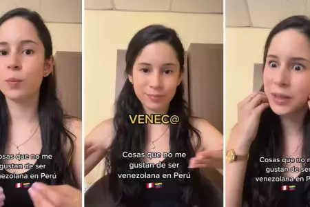 Joven venezolana confiesa qu cosas detesta de vivir en el Per.