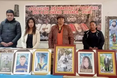 Anuncian marcha en Puno por fallecidos en protestas contra el gobierno