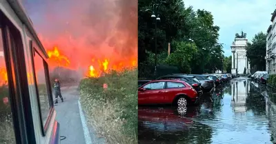 Italia: Tormentas e incendios hacen que el pas viva "los das ms complicados d