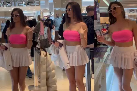 Mujer sorprende con sensual outfit en el cine.