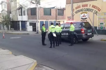 Patrullero arrolla y mata a minero durante intervencin en Paucarpata