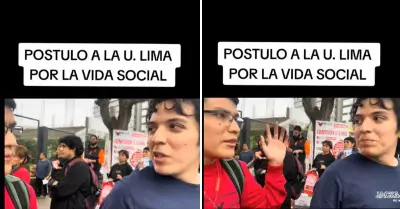 Joven afirma que postula a la U. de Lima por la "vida social".
