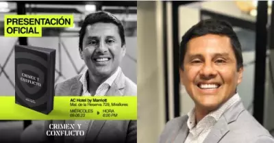 Sandro Espinoza presenta 'Crimen y Conflicto'