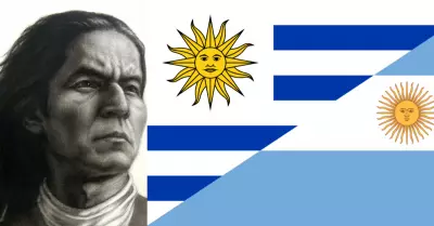 Peruano dise sol de banderas de Argentina y Uruguay.