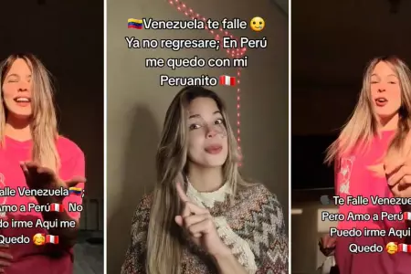 Joven venezolana revel por qu desea estar siempre en Per.