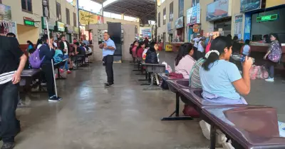 Varan precios de pasajes en terminal terrestre de Chimbote a vsperas de fiesta