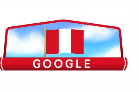 Google coloca un doodle conmemorativo por Fiestas Patrias
