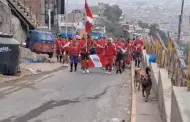 Fiestas Patrias: Corredores realizan 'trote patritico' de 15 kilmetros entonando msica criolla y valses peruanos