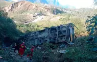 Tragedia en Piura: Al menos 15 fallecidos y ms de 27 heridos deja accidente de bus en va Olmos - Huarmaca