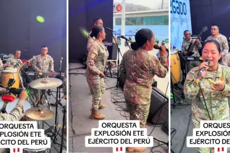 Orquesta del Ejército deslumbra con concierto al ritmo de cumbia.