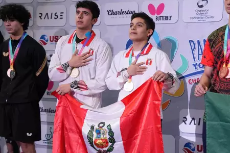 Deportistas peruanos se consagran en Panamericano de Tenis de mesa.