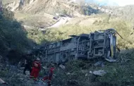 Piura: PNP contina buscando cuerpos tras accidente de bus en el distrito de Huarmaca