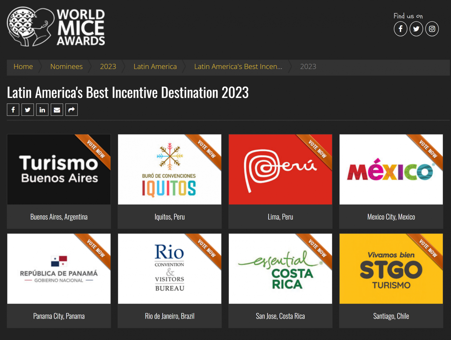 Latin America's Best Incentive Destination 2023.