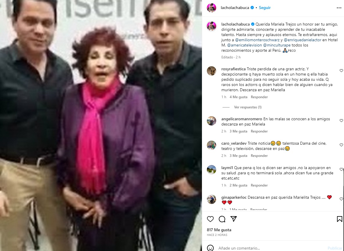 Ernesto Pimentel despide a Mariella Trejos