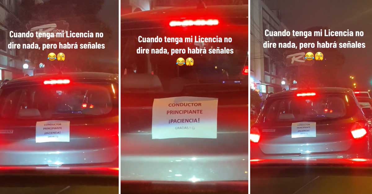 Joven saca su licencia de conducir, pero sorprende con su peculiar ...