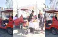 "Mente de tiburn": Hombre convierte su accidentado auto en una parrilla mvil