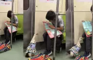"La mejor compaa": Nio enternece las redes al viajar en tren junto a su pato