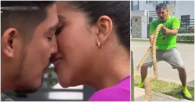 Erick Elera y el apasionado beso con Melissa Paredes