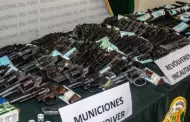Huancayo: Operativo de la Polica Nacional del Per logr incautacin de 106 armas de fuego