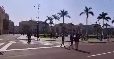 Reapertura de Plaza Mayor de Lima