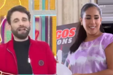 Rodrigo González felicita a Melissa Paredes por retonar a la TV.