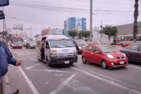 Combis y custers no podrn circular en tres avenidas de Lima.