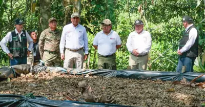 Vicente Romero y Alberto Otrola supervisaron la erradicacin de cultivos ilegal