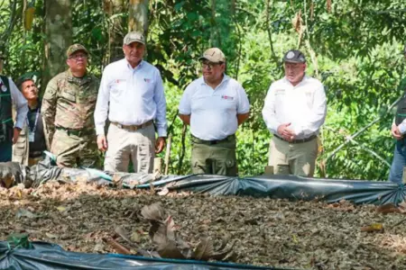 Vicente Romero y Alberto Otrola supervisaron la erradicacin de cultivos ilegal