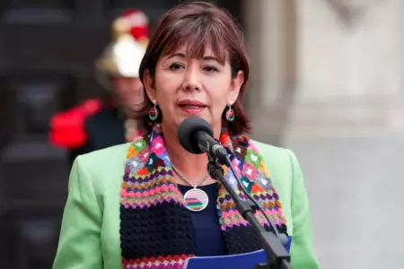 Nancy Tolentino, ministra de la Mujer y Poblaciones Vulnerables.