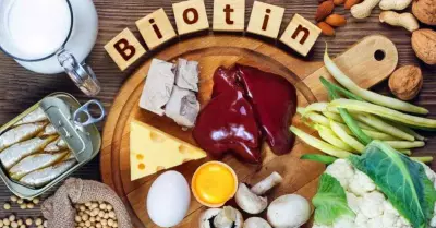 Alimentos con biotina.