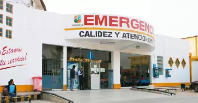 Joven grave en Hospital Regional de Huacho.