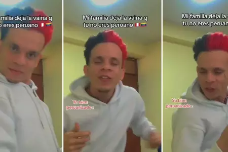 Venezolano cuadra a su familia por criticarlo de sentirse peruano.