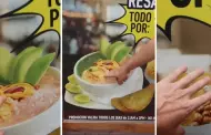 "Les da un infarto": Restaurante ecuatoriano sorprende con su peculiar forma de preparar ceviche