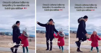 Peruana enseña a bailar huaino a una niña de EE. UU.