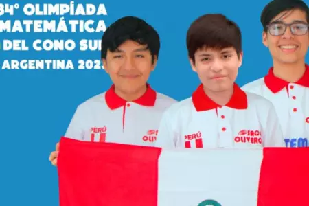Estudiantes peruanos ganan cuatro medallas en Olimpiada Matemtica.