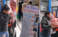 "Eres lo mejor que me pasó": Peruano sorprende a su pareja venezolana con romántico detalle
