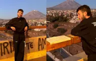 ¿Se enamoró en Perú? Sebastián Yatra pasea por Arequipa y deja extraño mensaje: "Miriam, te amo"
